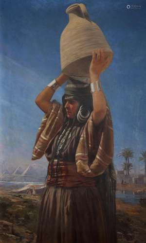 OTTO PILNY (1866-1936) PORTEUSE D'EAU ÉGYPTIENNE EGYPTI...