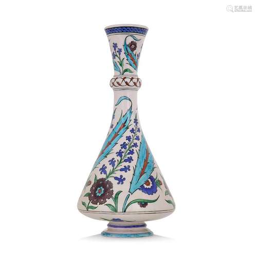 THÉODORE DECK (1823-1891) GRAND VASE en céramique à décor po...