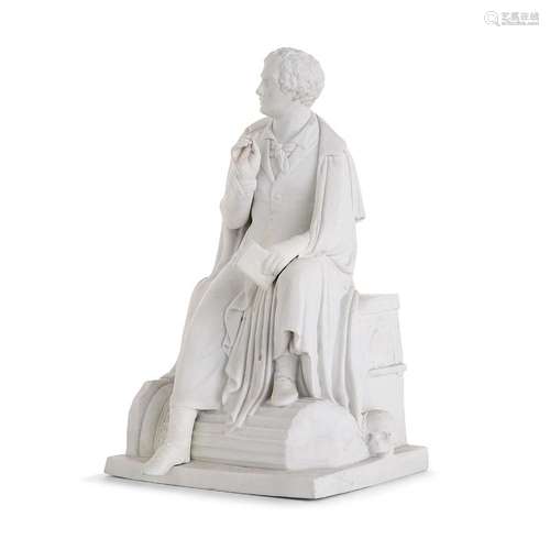 MANUFACTURE ROYAL COPENHAGUE STATUETTE DE LORD BYRON D'...