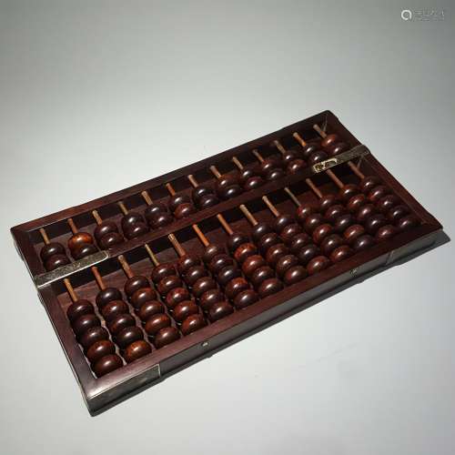 A Red sandalwood abacus