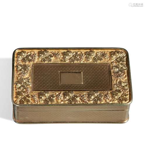 Gilded silver rectangular box, first half of the 19th centur...