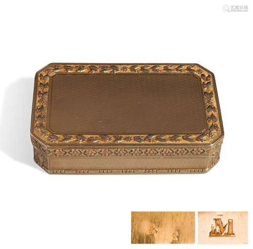Rectangular snuff box, late 18th early 19th century