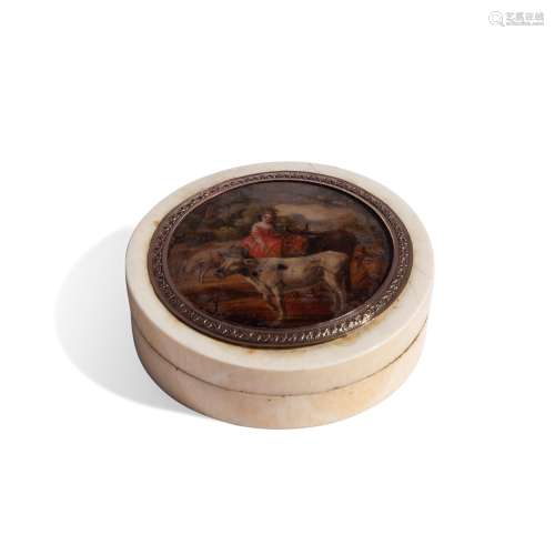 Ivory, tortoiseshell and miniature box, 18th century