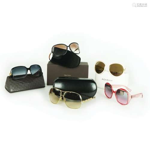 5 pairs of sunglasses