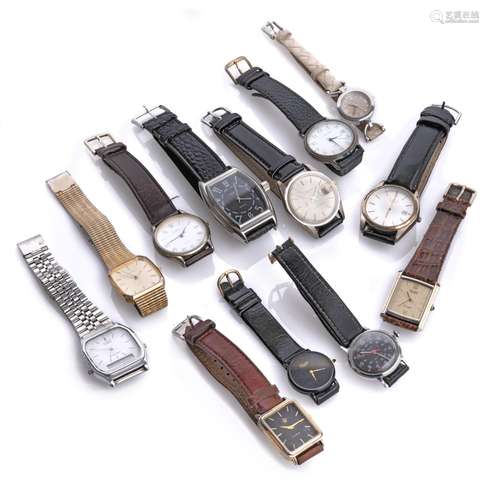 TWELVE VINTAGE WRIST WATCHES