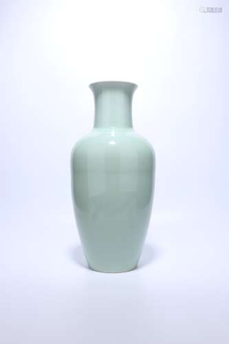 Chinese Qing Dynasty Green Glazed Porcelain Bottle