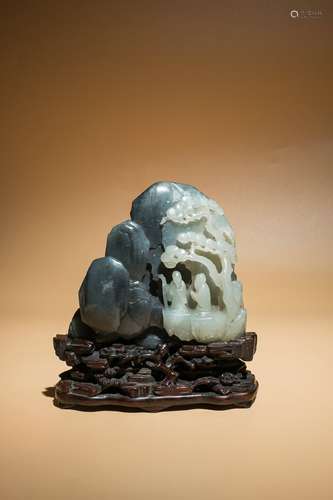 Chinese Qing Dynasty Hetian Jade Shanzi