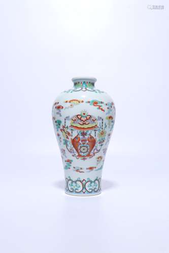 Chinese Qing Dynasty Blue And White Porcelain Plum Bottle