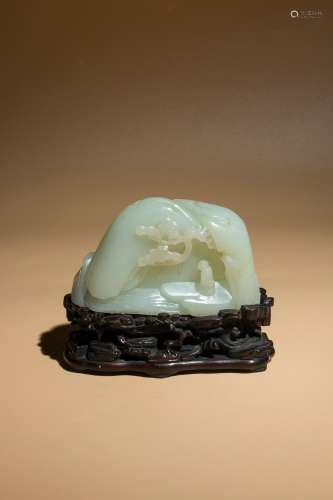 Chinese Qing Dynasty Hetian Jade Shanzi