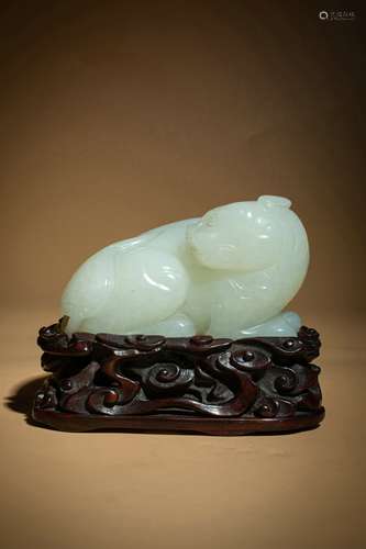 Chinese Qing Dynasty Hetian Jade Paperweight