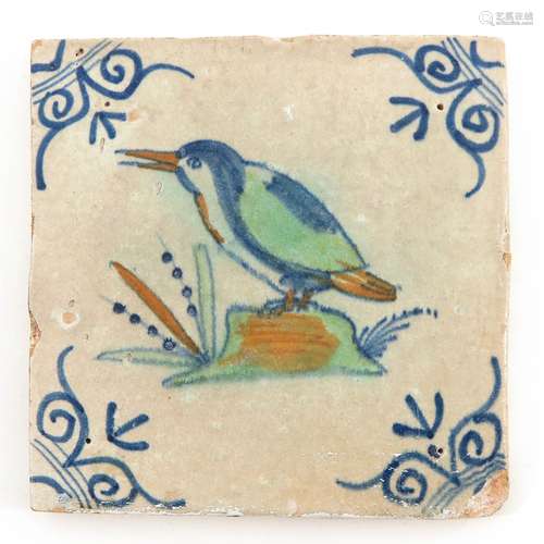 A 17th Century Dutch Tile