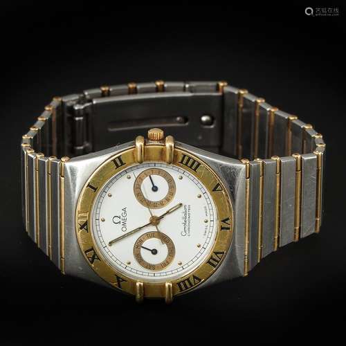 A Mens Omega Constellation in Steel and Gold