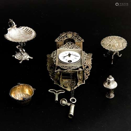 A Collection of Silver Items