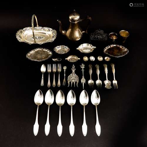 A Collection of Diverse Silver Items