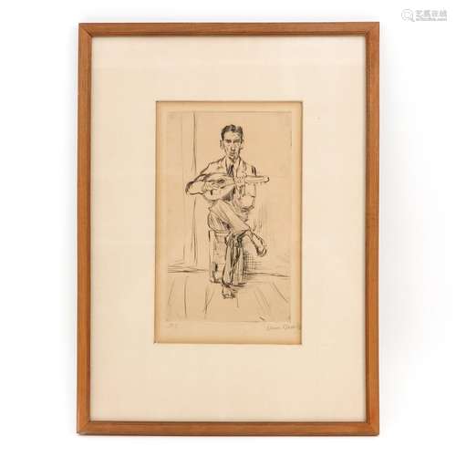 An Etching Signed Isaac Israels