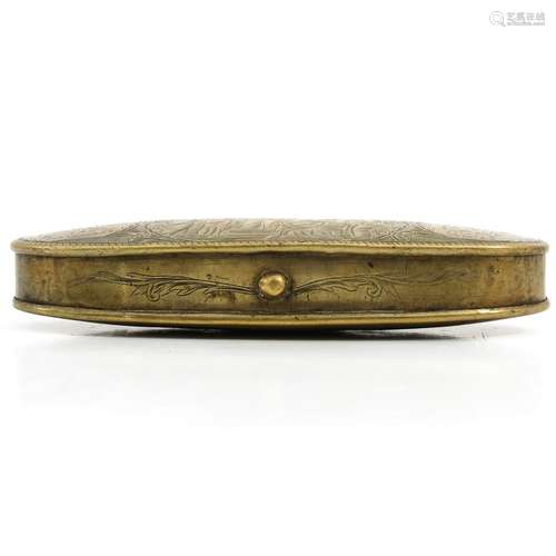 An 18th Century Brass Tobacco Box