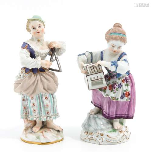 A Collection of Meissen Sculptures