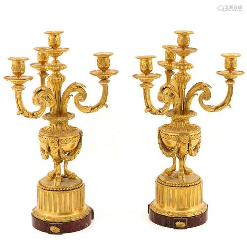 A Pair of 19th Century Candlesticks