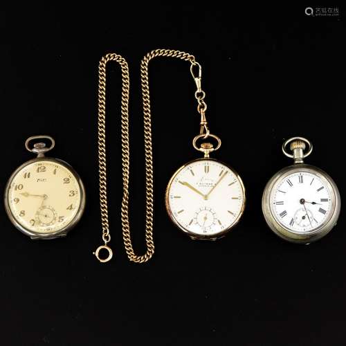 A Collection of 3 Pocket Watches