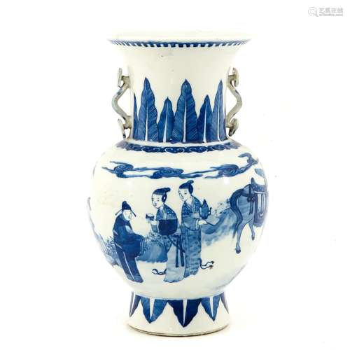 A Blue and White Vase