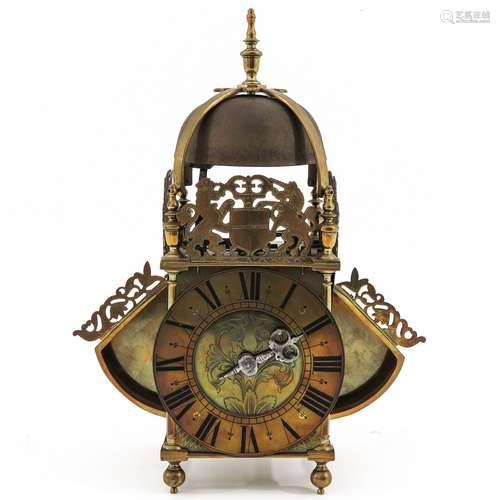 An 18th Century English Winged Lantern Clock