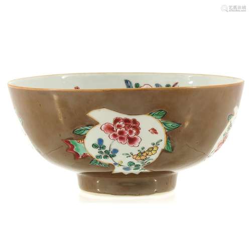 A Famille Rose Batavianware Bowl