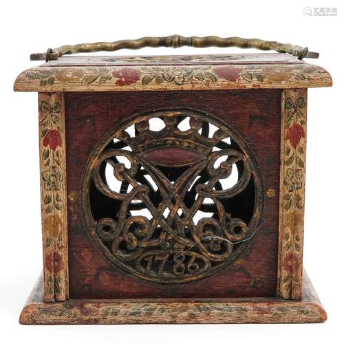 A Dutch Folk Art Warmer Dated 1786