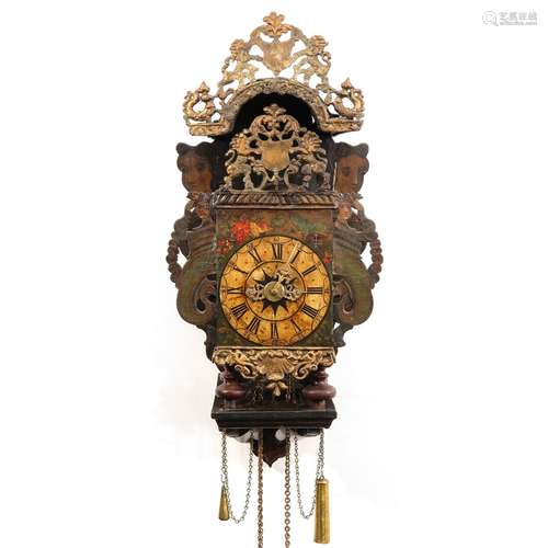 A Friesland Hanging Clock Circa 1800