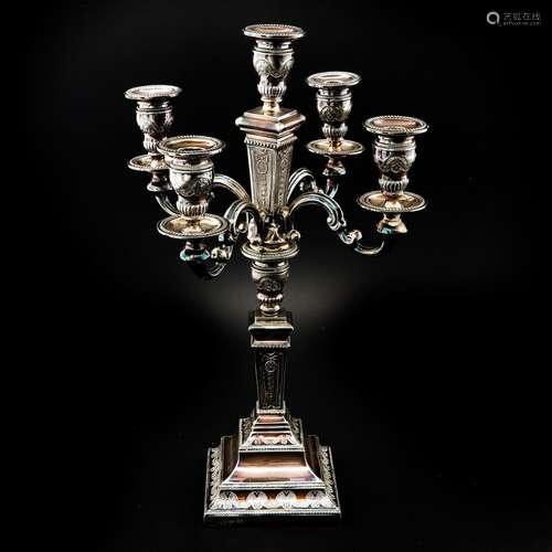 A Silver Candleabra