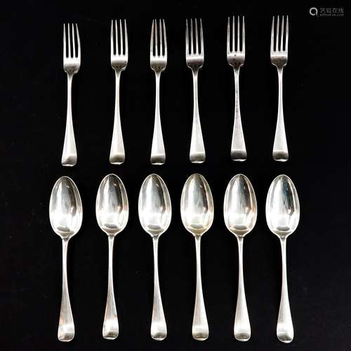 A Collection of Silver Cutlery