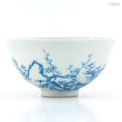 A Blue and White Bowl