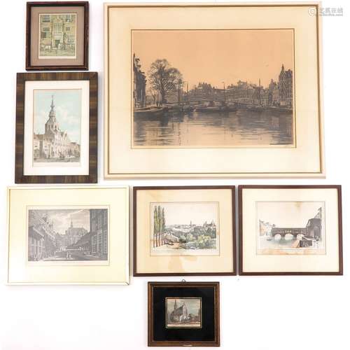 A Collection of Framed Works of Art