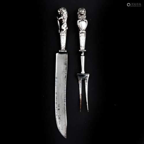 A Carving Fork and Knife