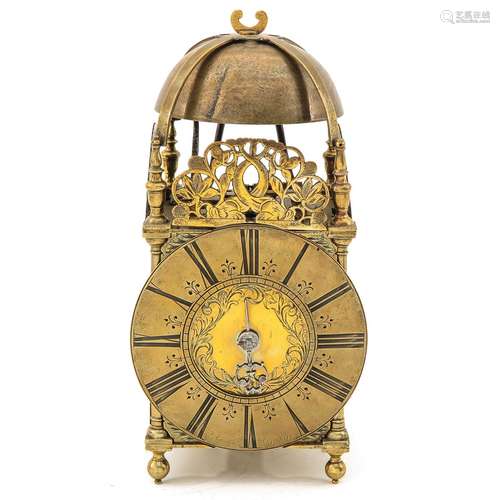 An English Lantern Clock Circa 1730