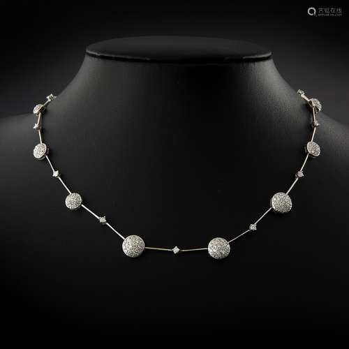 An 18KG Diamond Necklace