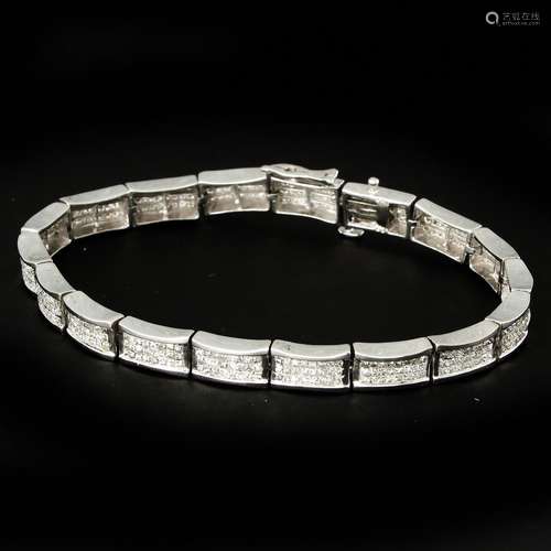 A 14KG Diamond Bracelet