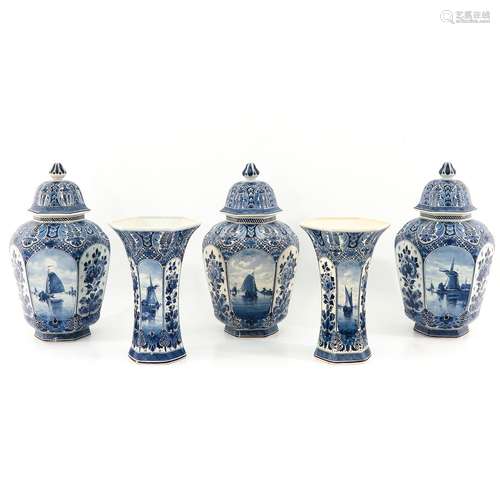 A 5 Piece Garniture Set