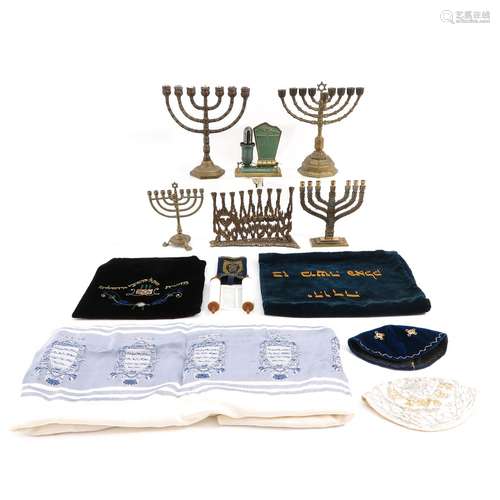 A Collection of Jewish Religious Items