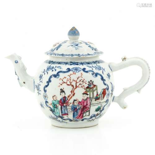 A famille rose teapot