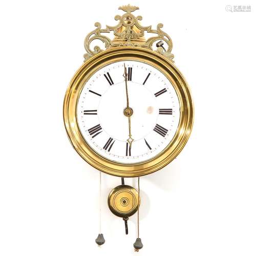 A Miniature Comtoise Clock Circa 1880