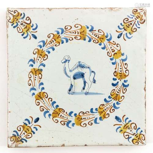 A 17th Century Dutch Tile