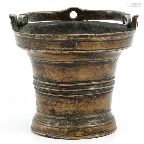 A 16th Century Bronze Holy Water Font