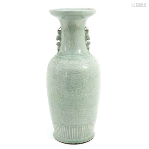 A Large Celadon Vase