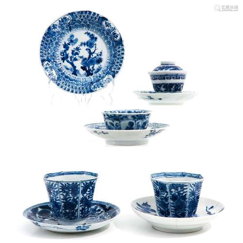 A Collection of Cups and Saucers