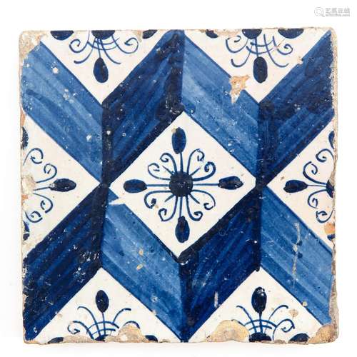 A 17th Century Dutch Tile