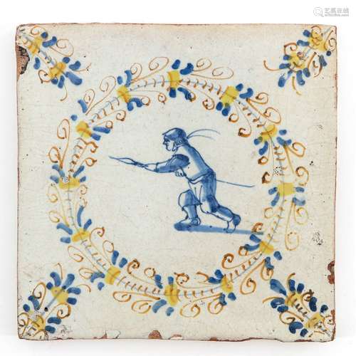 A 17th Century Dutch Tile