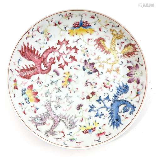 A Famille Rose plate