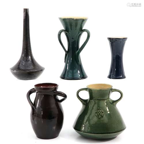 A Collection of De Kat Pottery