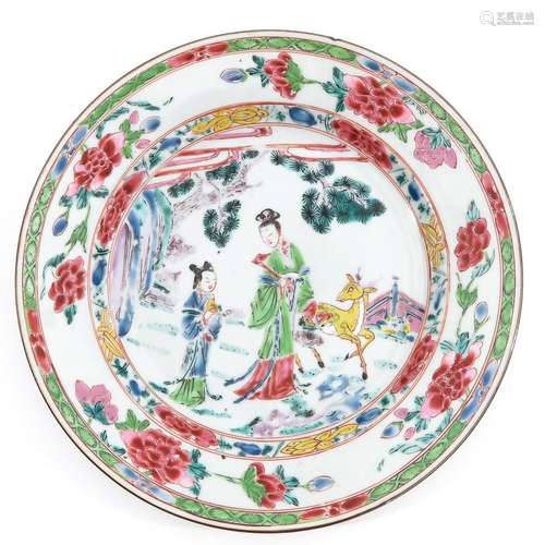 A Famille Rose plate