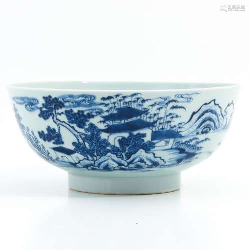 A Blue and White Bowl